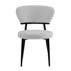 Christopher Knight Home Chaise de salle à manger rembourrée Atrass avec pieds en métal (Lot de 4)