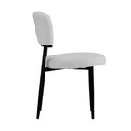 Christopher Knight Home Chaise de salle à manger rembourrée Atrass avec pieds en métal (Lot de 4)