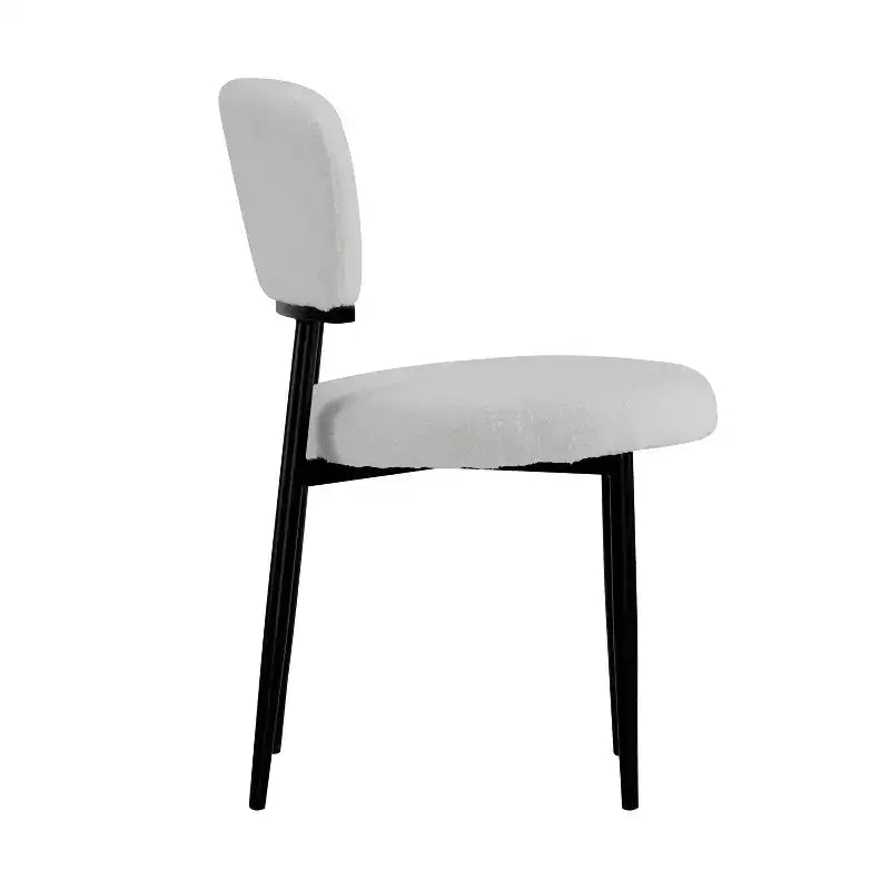 Christopher Knight Home Chaise de salle à manger rembourrée Atrass avec pieds en métal (Lot de 4)
