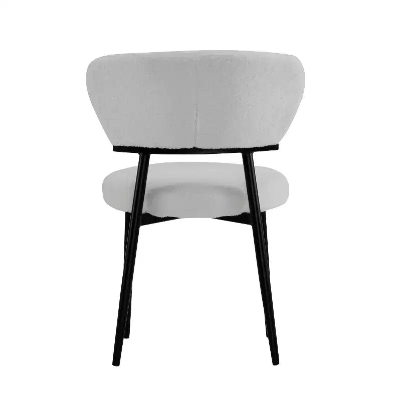 Christopher Knight Home Chaise de salle à manger rembourrée Atrass avec pieds en métal (Lot de 4)