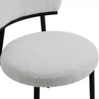 Christopher Knight Home Chaise de salle à manger rembourrée Atrass avec pieds en métal (Lot de 4)