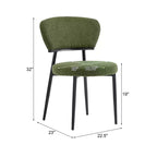 Christopher Knight Home Chaise de salle à manger rembourrée Atrass avec pieds en métal (Lot de 4)