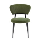 Christopher Knight Home Chaise de salle à manger rembourrée Atrass avec pieds en métal (Lot de 4)