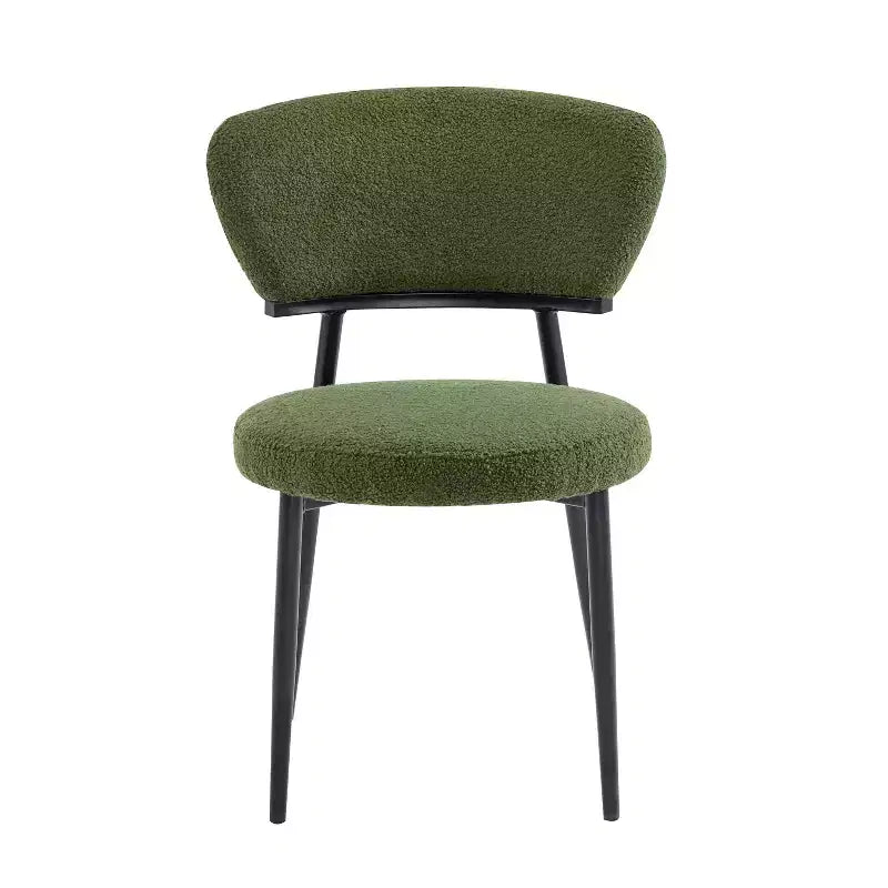 Christopher Knight Home Chaise de salle à manger rembourrée Atrass avec pieds en métal (Lot de 4)