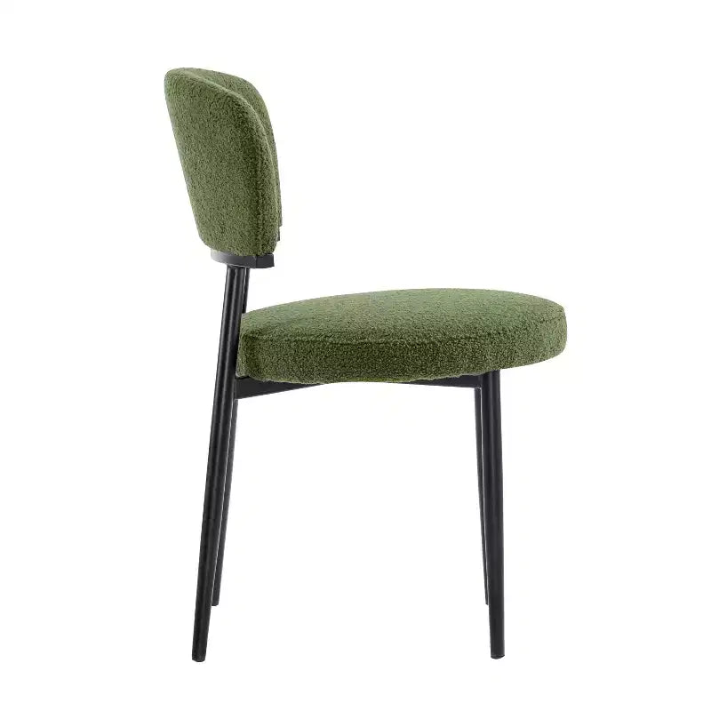 Christopher Knight Home Chaise de salle à manger rembourrée Atrass avec pieds en métal (Lot de 4)