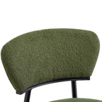 Christopher Knight Home Chaise de salle à manger rembourrée Atrass avec pieds en métal (Lot de 4)