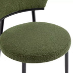Christopher Knight Home Chaise de salle à manger rembourrée Atrass avec pieds en métal (Lot de 4)