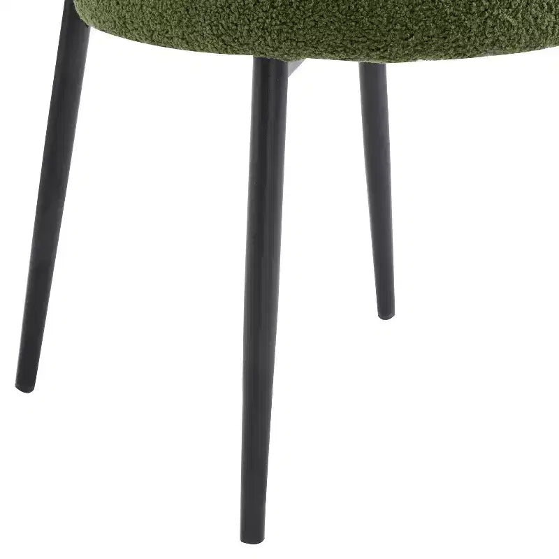 Christopher Knight Home Chaise de salle à manger rembourrée Atrass avec pieds en métal (Lot de 4)