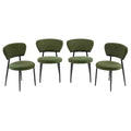 Christopher Knight Home Atrass Upholstered Dining Chair with Metal Legs (Set of 4)