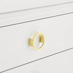 Commode d'appoint à 3 tiroirs Oslo 32W blanche Crestview Collection
