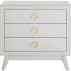 Commode d'appoint à 3 tiroirs Oslo 32W blanche Crestview Collection
