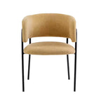 Christopher Knight Home Nest Chaises de salle à manger modernes rembourrées avec cadre en métal (lot de 2)