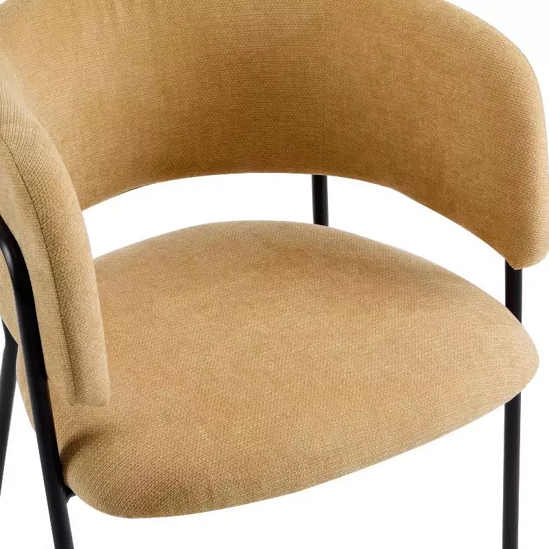 Christopher Knight Home Nest Chaises de salle à manger modernes rembourrées avec cadre en métal (lot de 2)