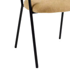 Christopher Knight Home Nest Chaises de salle à manger modernes rembourrées avec cadre en métal (lot de 2)