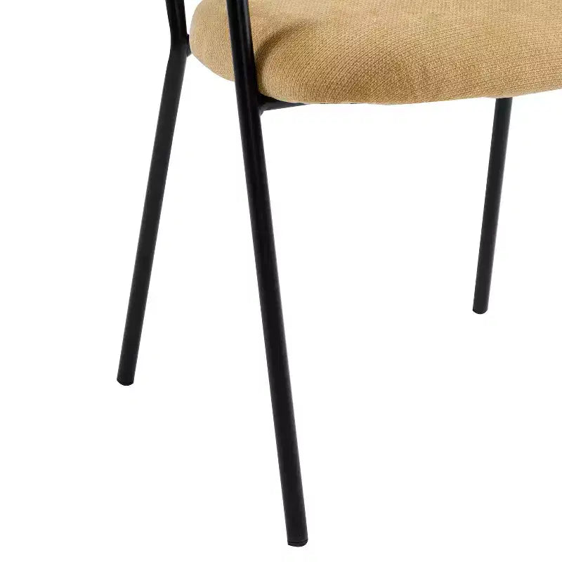 Christopher Knight Home Nest Chaises de salle à manger modernes rembourrées avec cadre en métal (lot de 2)