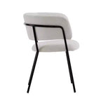 Christopher Knight Home Nest Chaises de salle à manger modernes rembourrées avec cadre en métal (lot de 2)