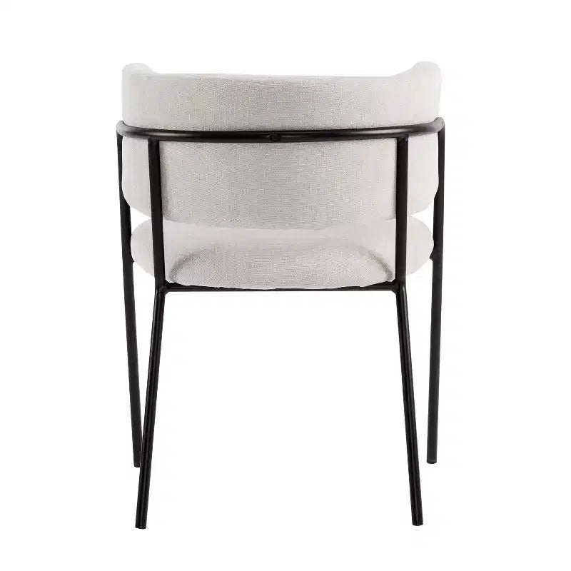Christopher Knight Home Nest Chaises de salle à manger modernes rembourrées avec cadre en métal (lot de 2)