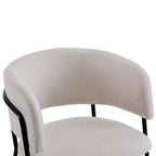 Christopher Knight Home Nest Chaises de salle à manger modernes rembourrées avec cadre en métal (lot de 2)