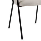 Christopher Knight Home Nest Chaises de salle à manger modernes rembourrées avec cadre en métal (lot de 2)