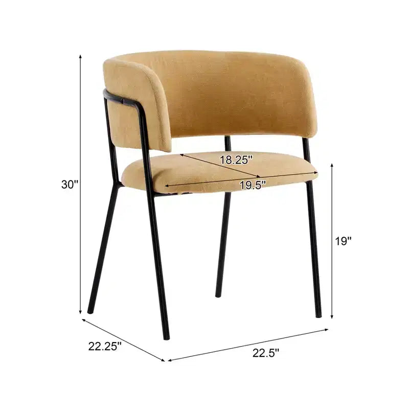 Christopher Knight Home Chaises de salle à manger modernes rembourrées Nest avec cadre en métal (lot de 6)