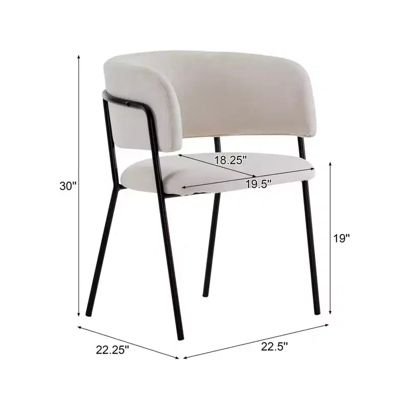 Christopher Knight Home Chaises de salle à manger modernes rembourrées Nest avec cadre en métal (lot de 6)