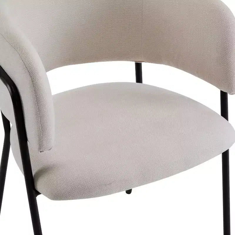 Christopher Knight Home Chaises de salle à manger modernes rembourrées Nest avec cadre en métal (lot de 6)