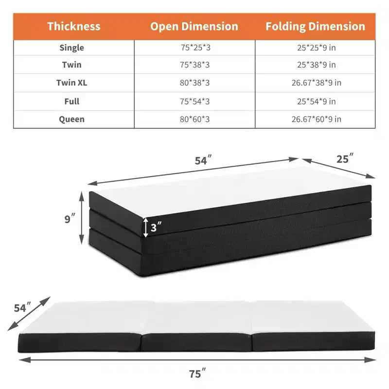 Matelas pliable innovant : Confort ultime et design peu encombrant