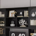 Famapy Bureau d'ordinateur simple avec rangement supérieur, style moderne