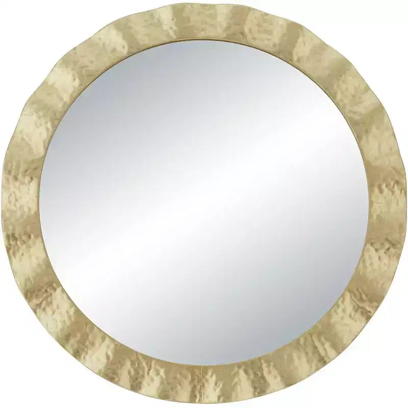 Uttermost Felipe 32 Gold Round Wall Mirror