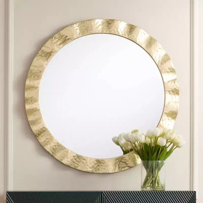 Miroir mural rond Uttermost Felipe 32 doré