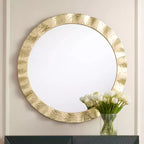 Miroir mural rond Uttermost Felipe 32 doré