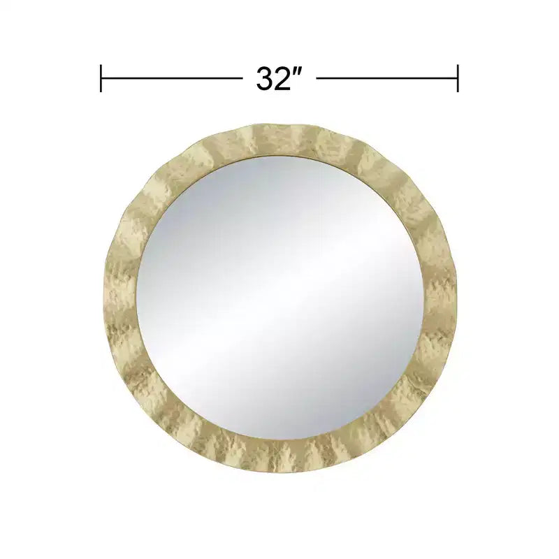 Miroir mural rond Uttermost Felipe 32 doré