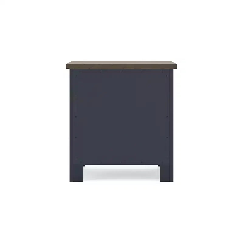 Table de chevet à deux tiroirs Landocken par Signature Design by Ashley, bleu