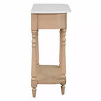 Console d'angle rétractable Whisen avec tiroir supérieur et étagère ouverte pour salon et entrée