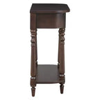 Console d'angle rétractable Whisen avec tiroir supérieur et étagère ouverte pour salon et entrée