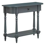 Console d'angle rétractable Whisen avec tiroir supérieur et étagère ouverte pour salon et entrée