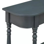 Console d'angle rétractable Whisen avec tiroir supérieur et étagère ouverte pour salon et entrée