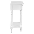 Console d'angle rétractable Whisen avec tiroir supérieur et étagère ouverte pour salon et entrée