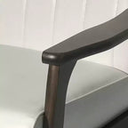 Fauteuil d'appoint Merax en similicuir style Mid-Century, fauteuil moderne à dossier haut, fauteuil de club en bois de loisirs