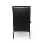 Fauteuil d'appoint Merax en similicuir style Mid-Century, fauteuil moderne à dossier haut, fauteuil de club en bois de loisirs