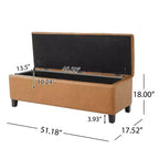 Christopher Knight Home Dana Ottoman de rangement contemporain en bois de bouleau touffeté avec boutons