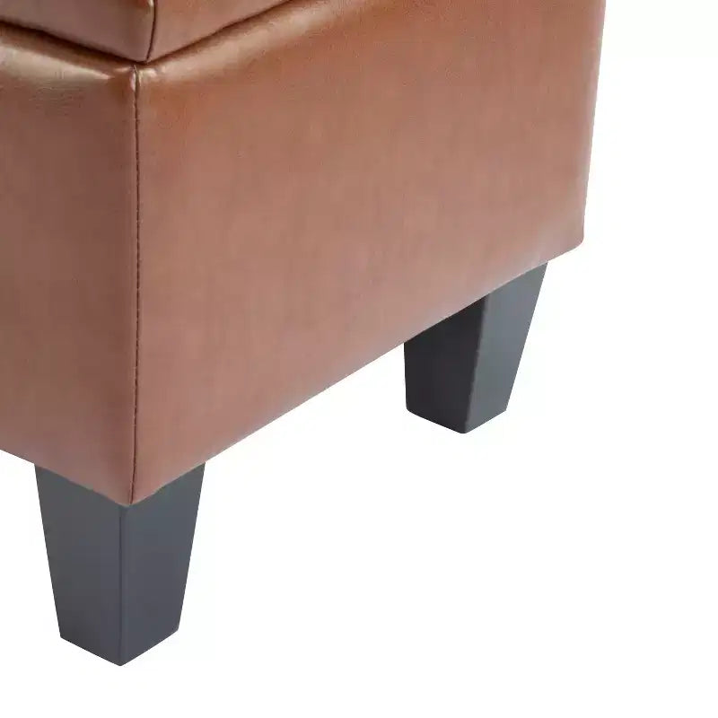Christopher Knight Home Dana Ottoman de rangement contemporain en bois de bouleau touffeté avec boutons