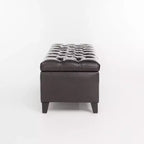 Christopher Knight Home Dana Ottoman de rangement contemporain en bois de bouleau touffeté avec boutons