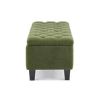 Christopher Knight Home Dana Ottoman de rangement contemporain en bois de bouleau touffeté avec boutons