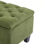 Christopher Knight Home Dana Ottoman de rangement contemporain en bois de bouleau touffeté avec boutons