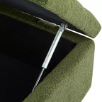 Christopher Knight Home Dana Ottoman de rangement contemporain en bois de bouleau touffeté avec boutons