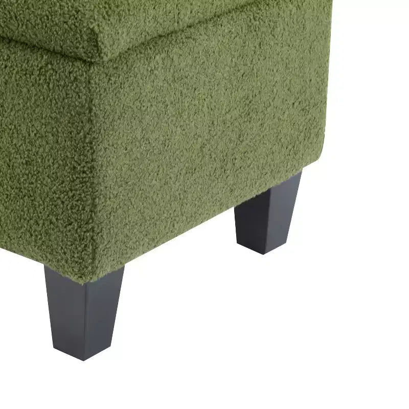 Christopher Knight Home Dana Ottoman de rangement contemporain en bois de bouleau touffeté avec boutons