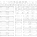 Plastic Drawer Organizers Set,Pack of 72 Colour:Clear