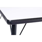 Ensemble table et chaises d'activités Bintiva - Table 24x48 à bord pulvérisé noir avec pieds réglables et 4 chaises de classe ZUUL noires de 14 pouces