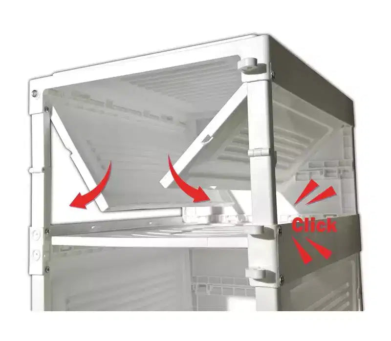 Étagère à chaussures escamotable Jokari – Meuble de rangement pliable et empilable